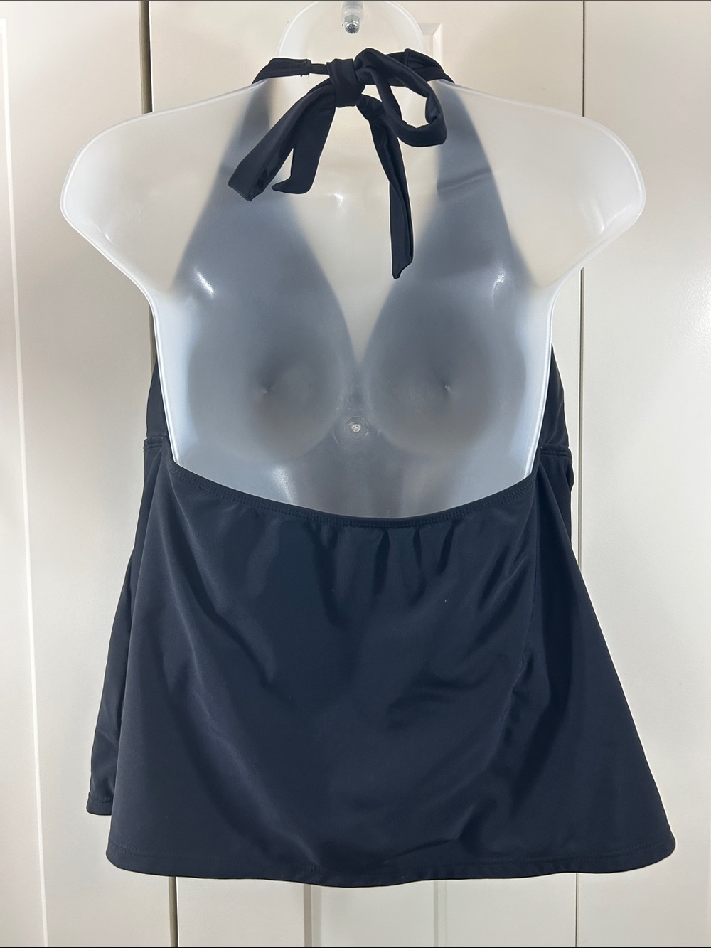 Women’s Halter Swim Tank and eyelet skirt bottom in black L - Picture 3 of 11